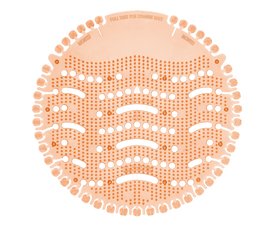 Fresh Products Orange 30-Day Wave Urinal Screen (10 Screens/Pack, 60 Packs/Case)